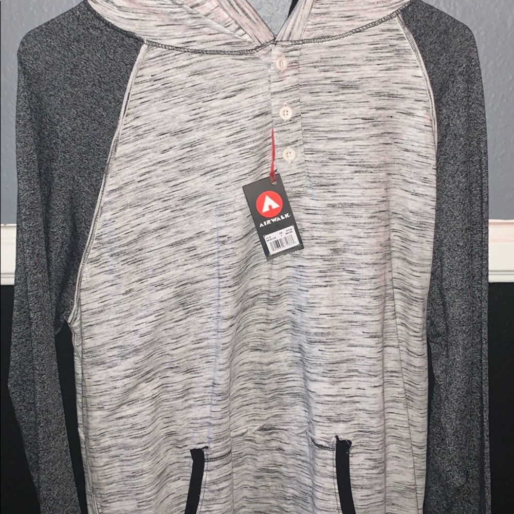 Long Sleeve Grey Hoodie